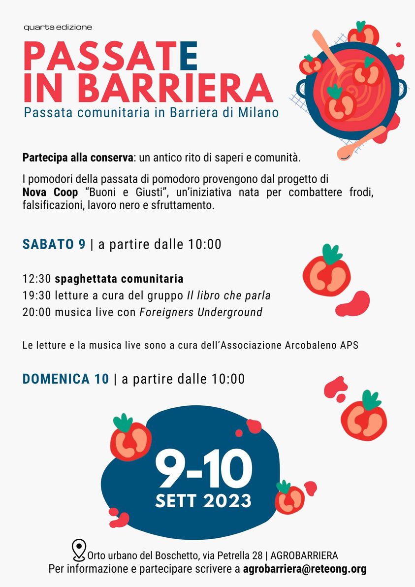 Passata comunitaria all'orto urbano Agrobarriera