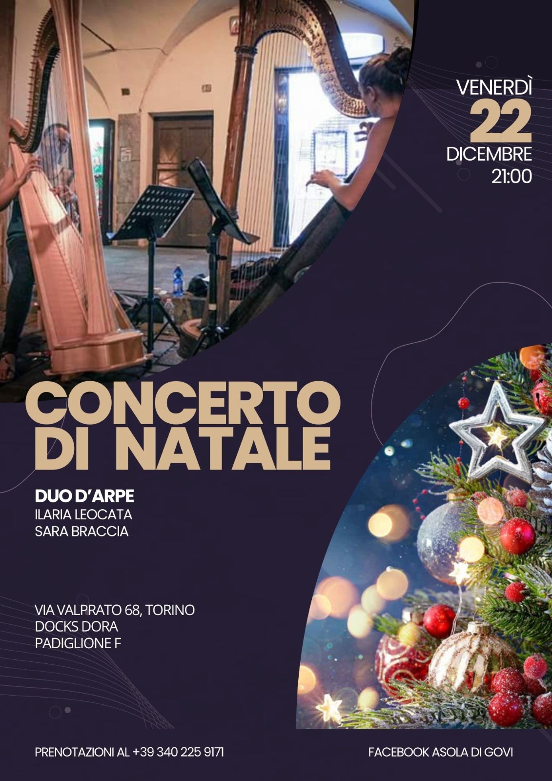 Concerto di Natale con duo d'ARPE