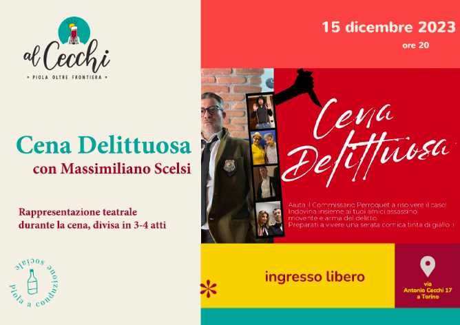 Cena Delittuosa – Con Massimiliano Scelsi