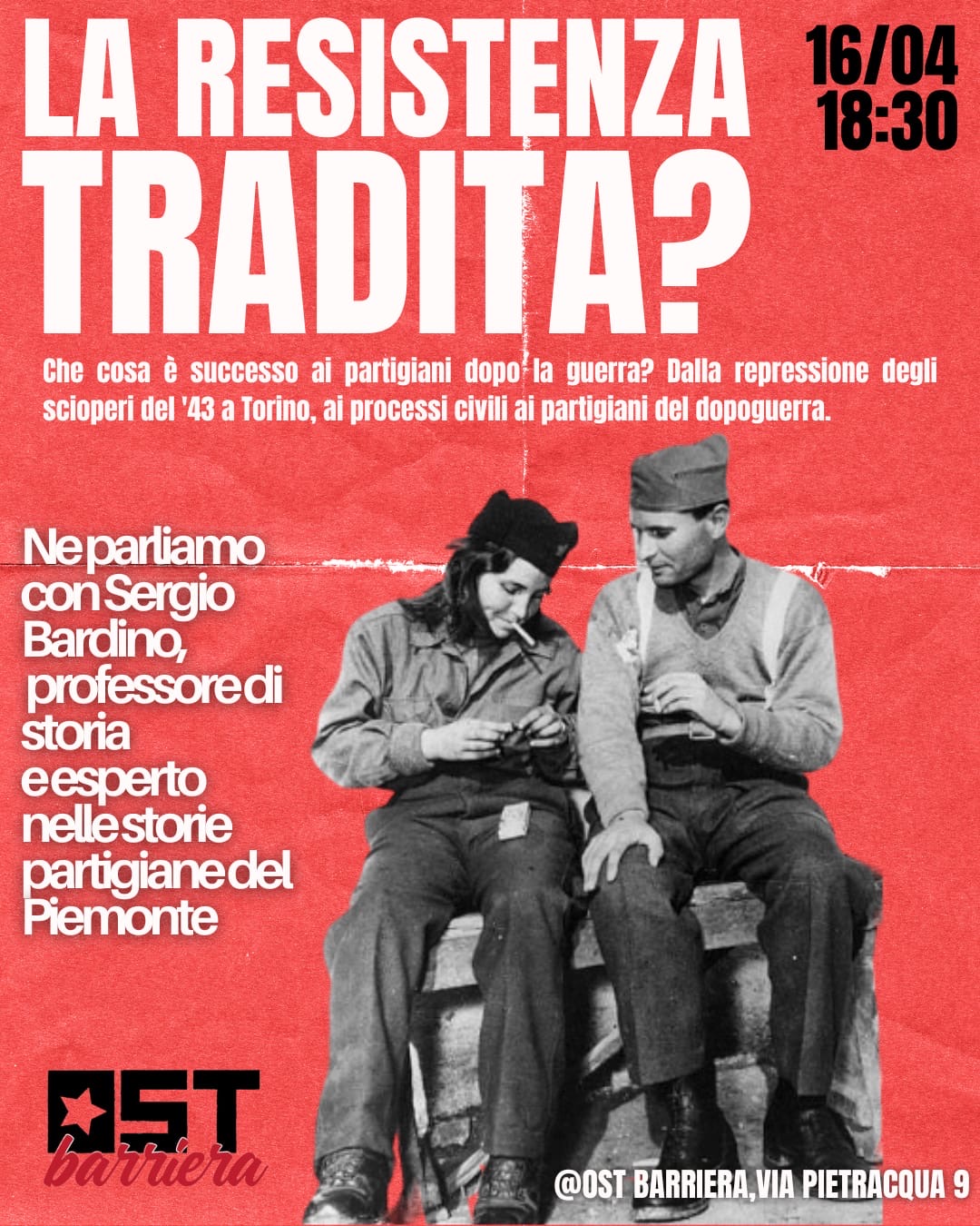 Incontro: La resistenza tradita?