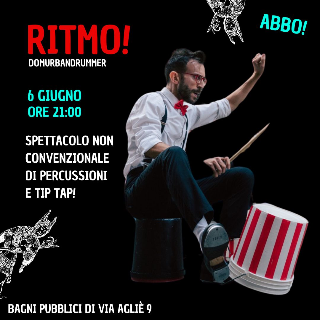 ABBO! - Spettacolo "Ritmo!" dell'artista di strada DomUrbanDrummer