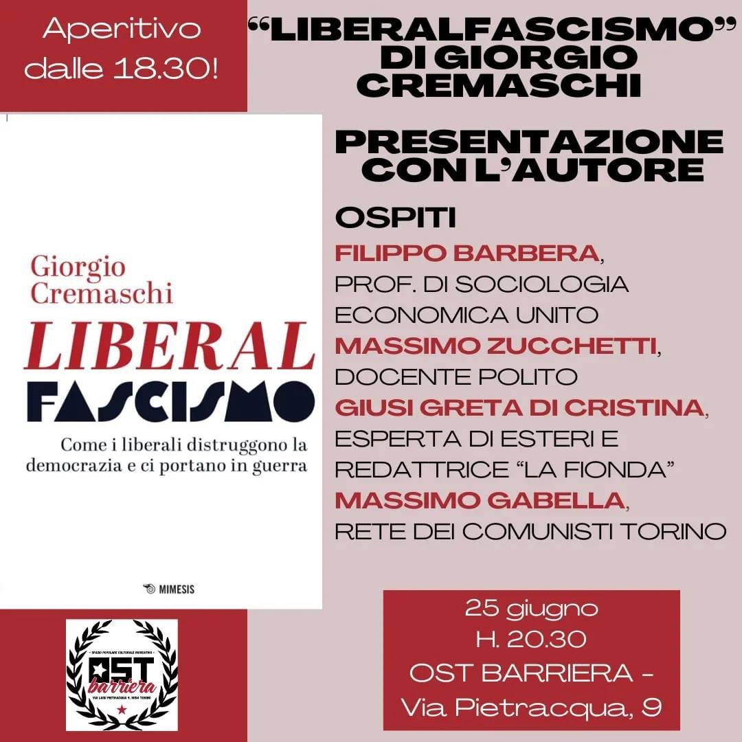 Presentazione libro "Liberalfascismo. Come i liberali distruggono la democrazia e ci portano alla guerra"