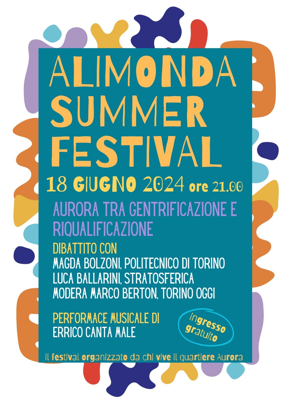 Alimonda summer festival Aurora tra gentrificazione e riqualificazione