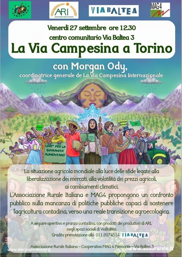 La Via Campesina a Torino con aperitivo