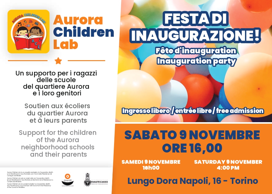 Festa di inaugurazione Aurora Children Lab