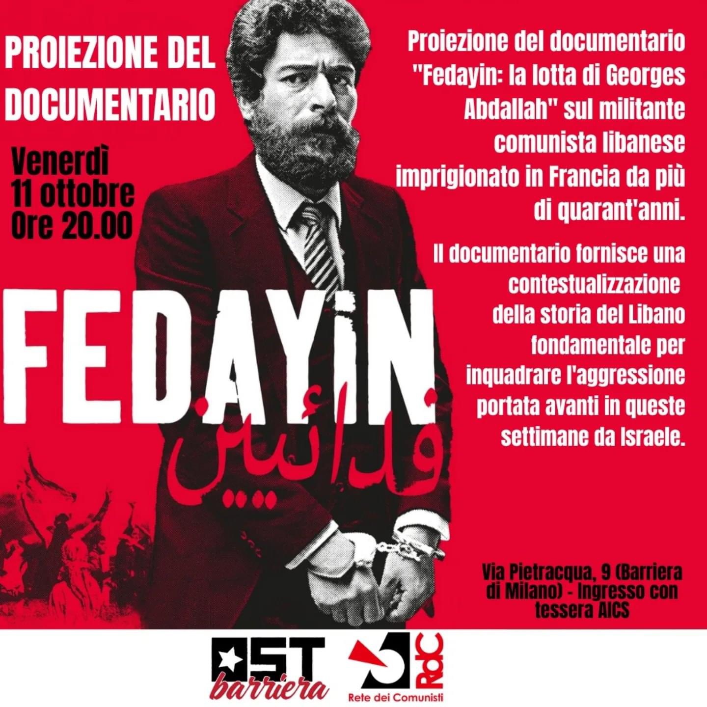 Documentario: Fedayin: la lotta di Georges Abdallah