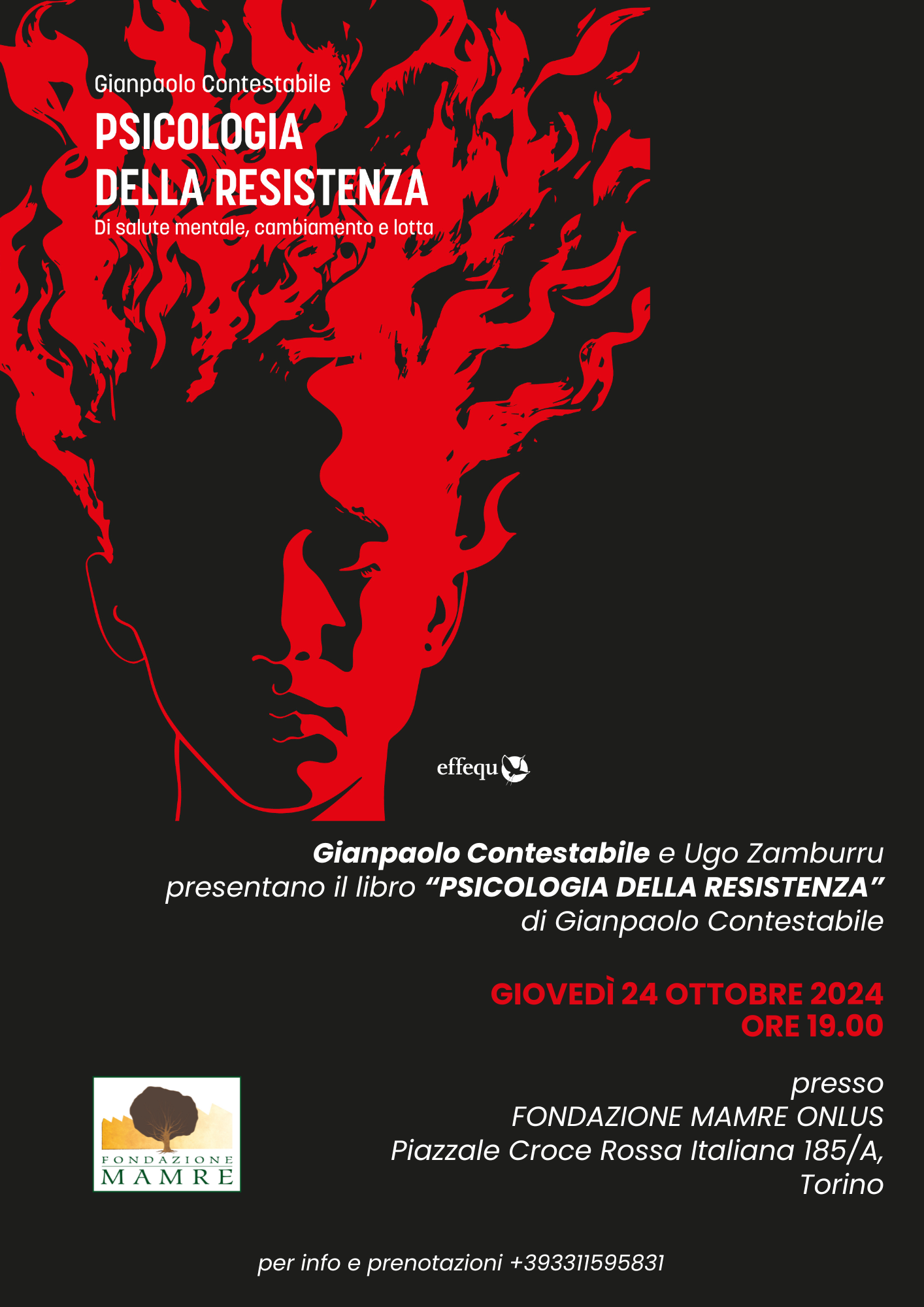 Presentazione libro: PSICOLOGIA DELLA RESISTENZA