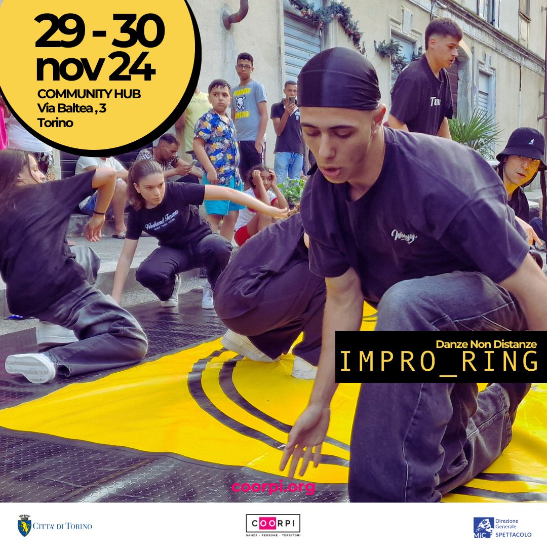 IMPRO_RING – danze non distanze | Workshop gratuiti di danza contemporanea e hip hop! 3° Tappa