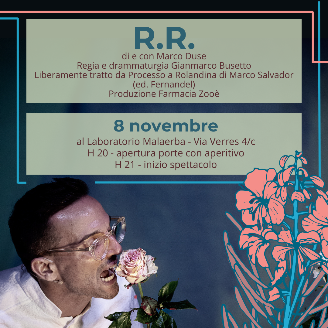 Spettacolo Teatrale "R.R." di e con Marco Duse